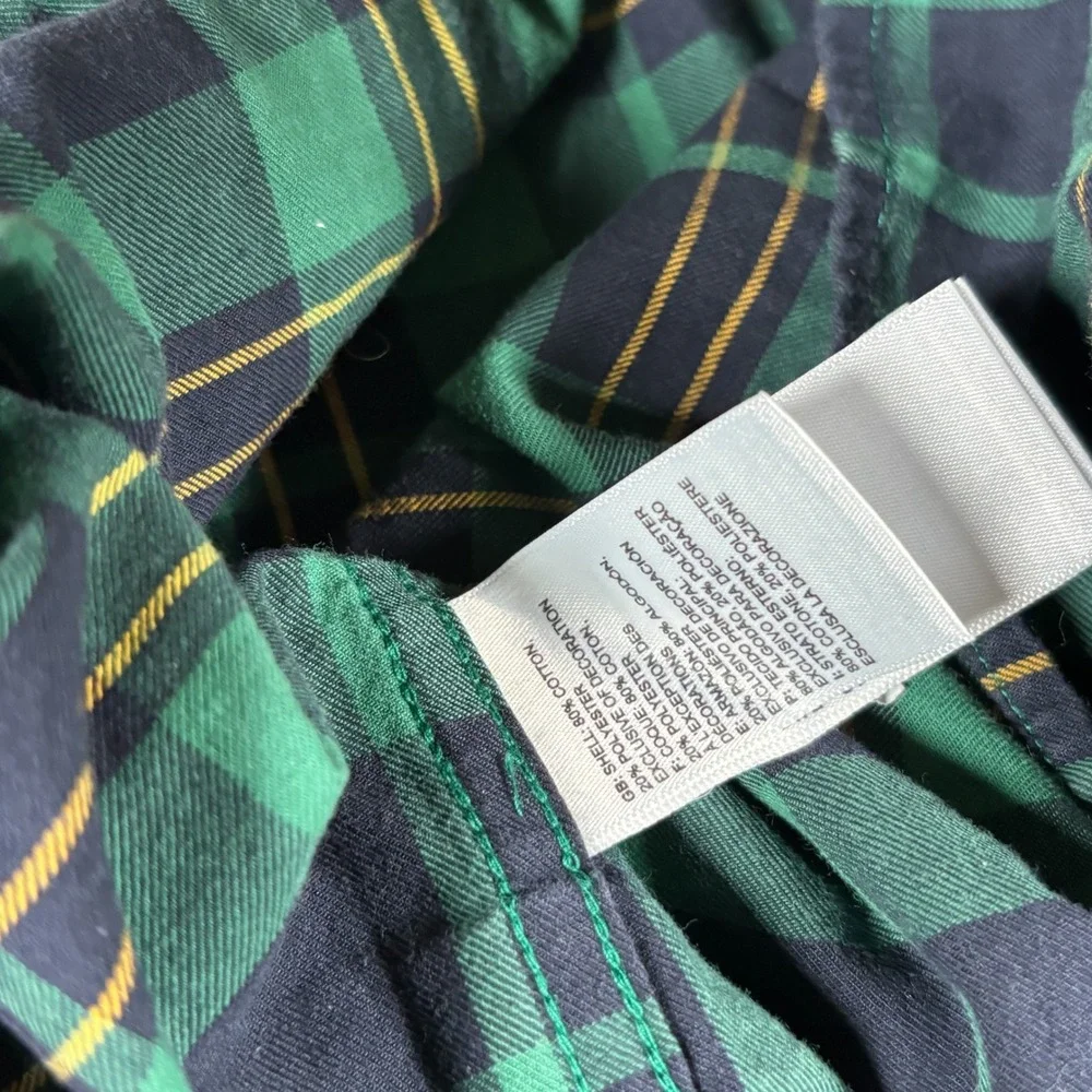 The North Face‎ Mens Large Green Plaid Long Sleeve Button Down Shirt Gorpcore